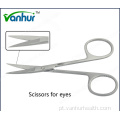Tesouras de instrumentos cirúrgicos básicos para olhos